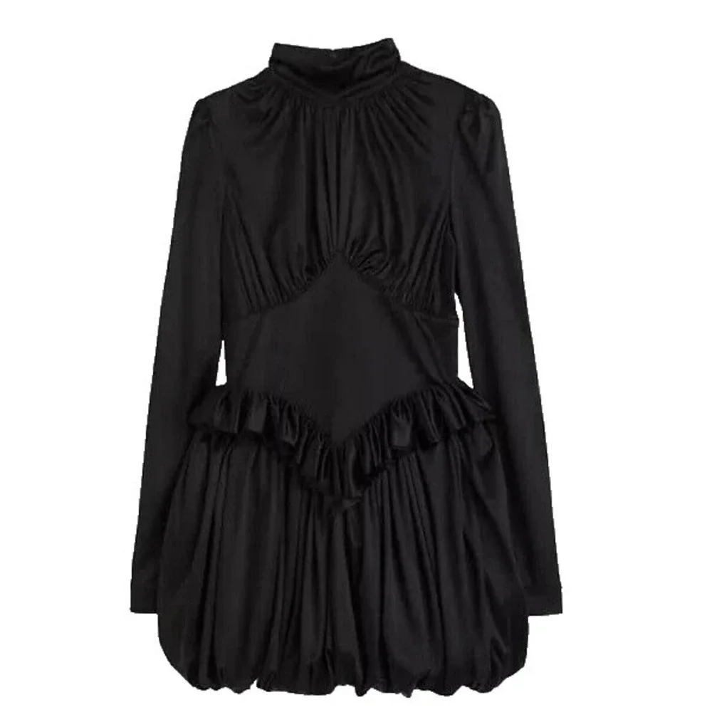New Paco Rabanne x H&M Designer Black Bubble Mini Dress, Sz M - Picture 2 of 9